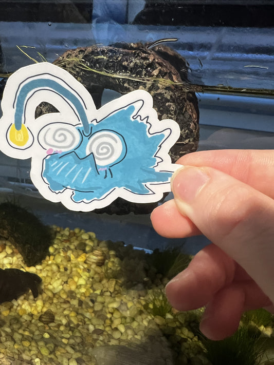 Dizzy Anglerfish Sticker