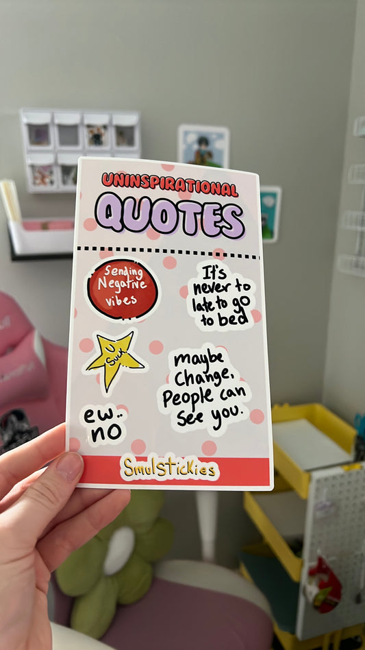 The Un-Inspirational Quotes Sticker Pack