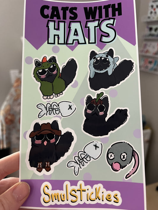 Cats With Hats Sticker Pack